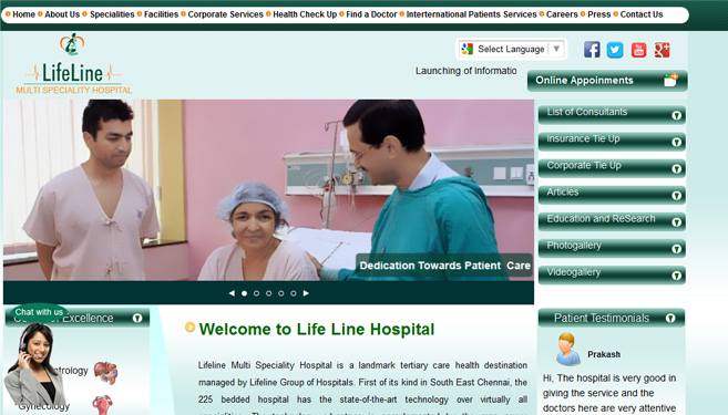  Hospital Website